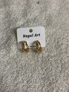 Regal Art Gold Hoop Earrings Anti Tarnish