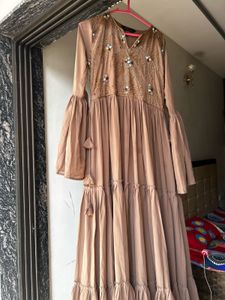 Boho Maxi Dress with Bell Sleeves