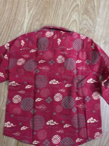 Kids Cute Printed Red Shirt