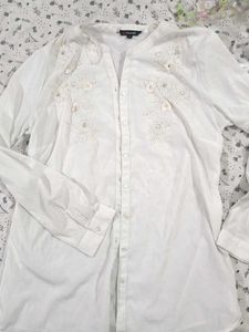 Embroidery White Shirt