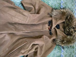 McGinn Faux Fur Trimmed Cape Coat