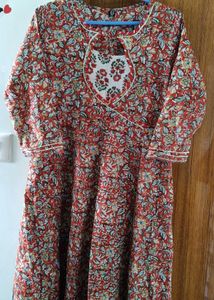 Floral Print Ethnic Kurta