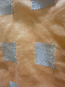 Mango Shade Silk Kurta L