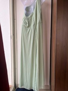 Elegant Green One-Shoulder Gown Azazie(A22)