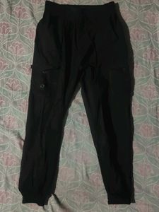 Black Cargo Joggers