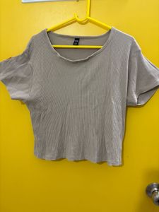 R&B Ribbed Crop Top - Size XXL