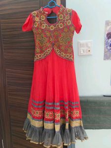 Red Embroidered Lehenga Choli