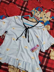 Cute Night Suit Top For Women