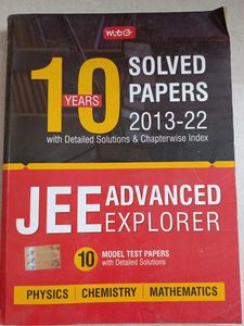 Jee Advance Explorer Soved Papers (2013-22)