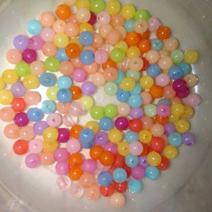 Multi Colour Round Shape Beads