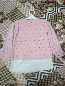 A One Time Used Jeans Top Set