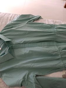 Mint Green Shirt Dress