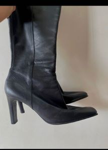 ZARA Black Leather Boots