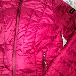 Burgundy Puffer Jacket