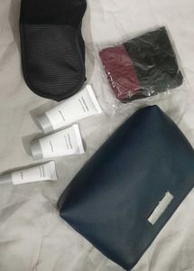 Cosmetic Bag With Skincare Set