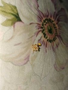 Beautiful white stoned Nosepin - Pierced