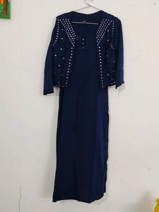 Rayon Kurti With Jacket