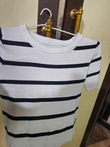 Striped Knit Top