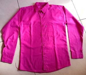 Pink Long Sleeve Button Down Shirt