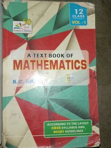 Class 12 Mathematics Textbook