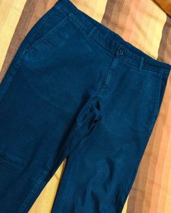 Blackberry Men Blue Cotton Mix Trouser