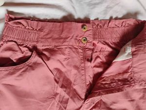 Terracotta Cropped Trousers