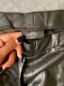 glossy leather bottoms