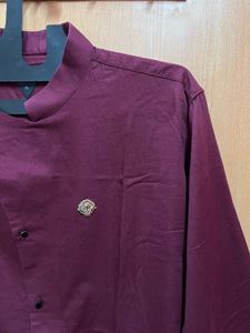 Indo Western Short Kurta For Men With Brooch