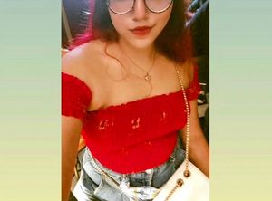 Pink Shirred Crop Top