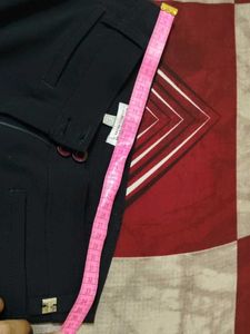 Women Wide Leg Navy Blue Pants