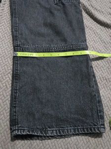 Black Wash Cargo Pants