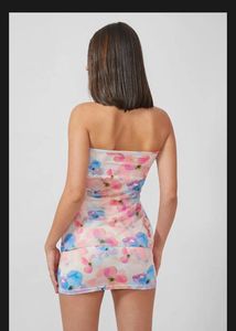 newme cord Floral Mini Dress