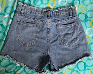 High Waist Denim Shorts