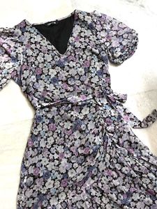 FabAlley Floral Wrap Dress