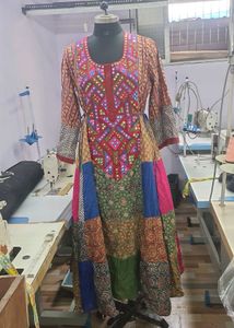 Patchwork Print Dress