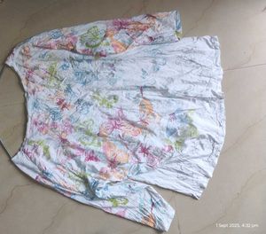 XXLsize White Color Stylish Fancy Top