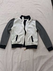 Striped Sleeve Jacket