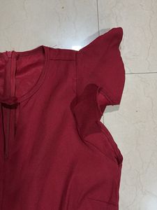 Maroon Coloured Jumpsuit