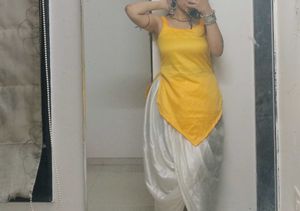 Gold Satin Kurti