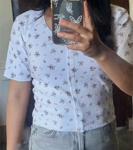 Floral Button-Up Top