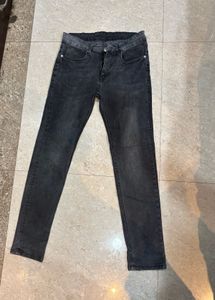 Washed Black Slim Fit Jeans