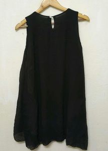 Trendy New Chic Black Sleeveless Dress