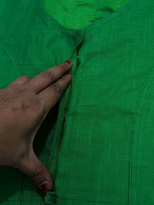 Green Embroidered Blouse