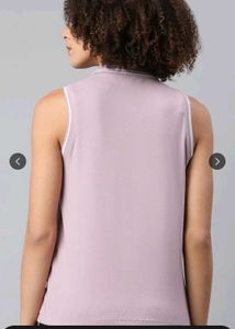 Sleeveless Polo Top