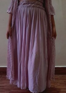 Ethnic Party Wear Crop Top Skirt Set