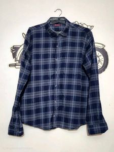 Blue Plaid Shirt.