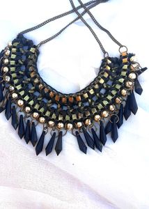 Black Choker Style Neckpiece