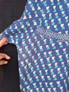 Blue Cotton Nighty