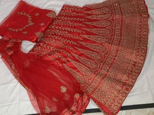 Red Bridal Lehenga