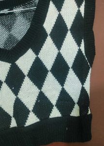 Argyle Knit Vest